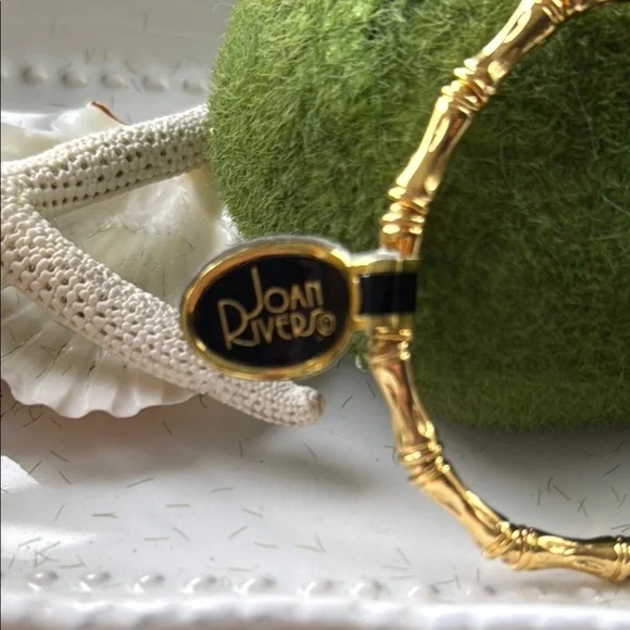 Joan Rivers Gold Vermeil Bamboo Bangle - New! - Picture 4 of 6